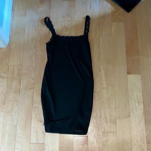 WORN A COUPLE TIMES, black plain dress,super light on skin,extremely comfortable